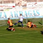 Akragas - Lecce, il gol di Moscardelli