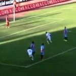 Catania-Akragas, il gol di Zibert