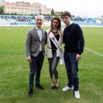 Miss Agrigento all'Esseneto prima della partita