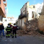 La palazzina disabitata crollata a Partinico