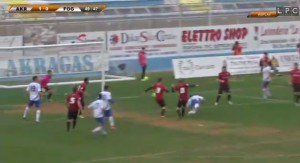 Akragas - Foggia, Muscat sfiora il gol