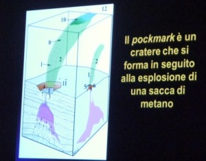 Disegno del fenomeno pockmark