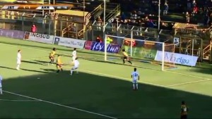 Juve Stabia - Akragas, 2- 1, il gol di Del Sante