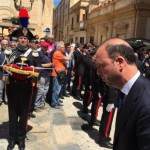 Il ministro Alfano ai funerali del carabiniere Silvio Mirarchi