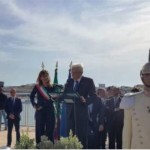 Il presidente della Repubblica, Sergio Mattarella a Lampedusa con il sindaco Nicolini