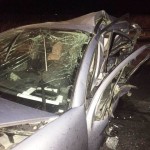 Il gravissimo incidente di stanotte: auto distrutta