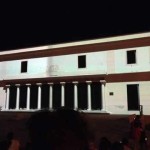 La proiezione 3D trasforma la facciata del circolo Empedocleo