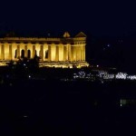 Un totale delle spianate est e ovest del tempio della Concordia