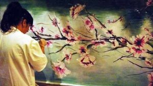 Amelia Russello e i fiori di mandorlo