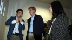 Yumiko Kimura e Jun Sato con il sindaco Lillo Firetto