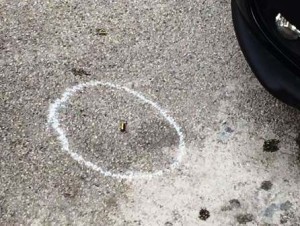 Omicidio Ciffa, luogo del delitto, uno de bossoli