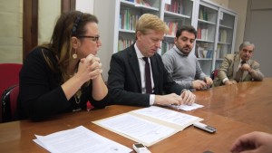 La conferenza del sindaco Lillo Firetto e degli assessori Carlisi e Amico