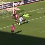Taranto - Akragas, iil gol del 2 a 0 segnato da Coppola