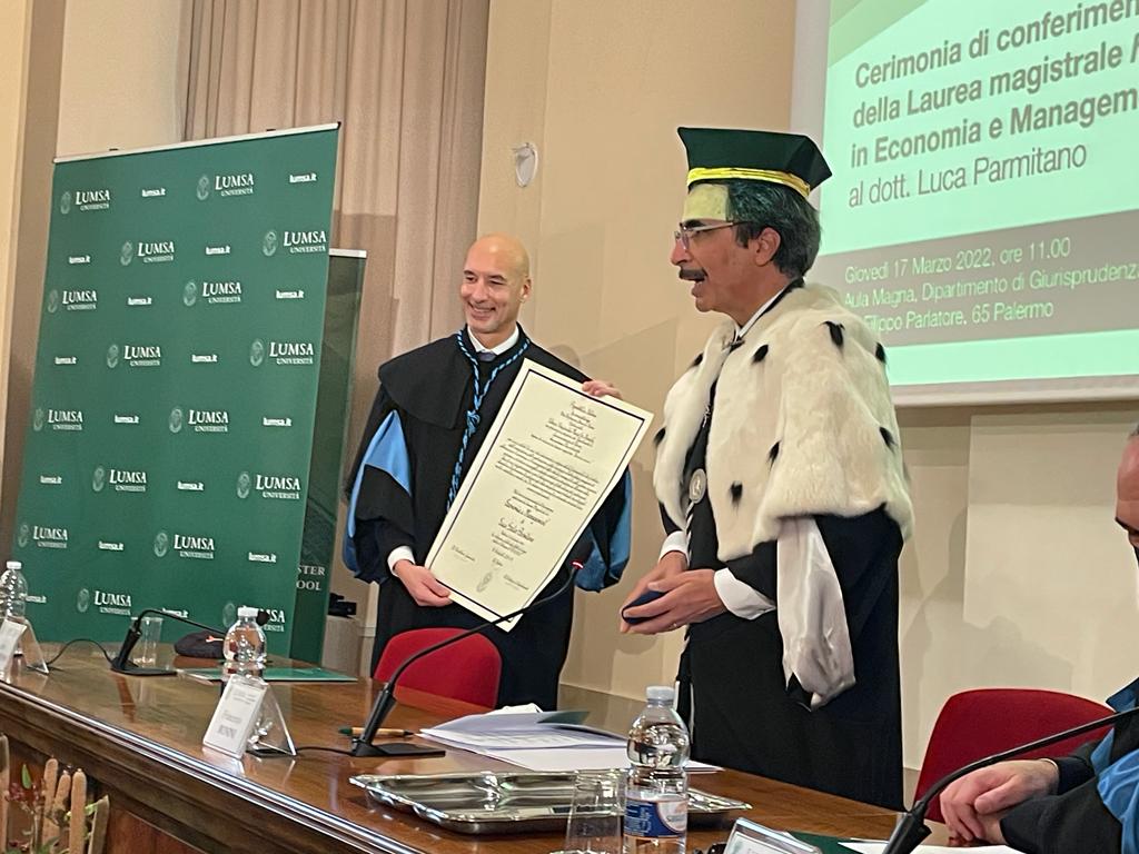 Laurea per Luca Parmitano