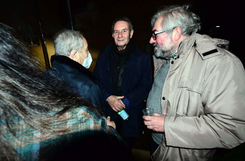 Felice Cavallaro con Pippo Di Falco di Casa Sciascia