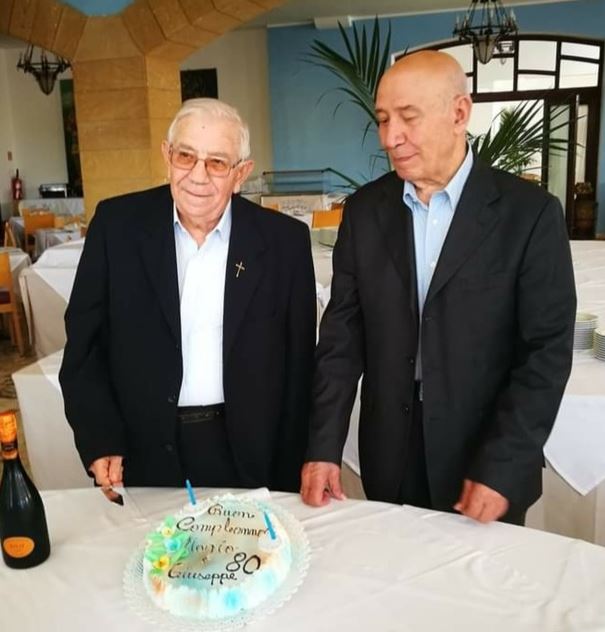 Giuseppe e Mariano Ferranti il giorno del loro 80mo compleanno