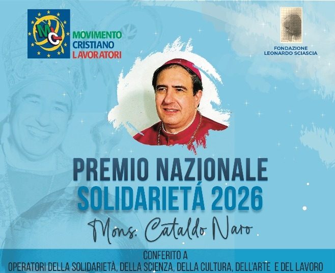 A Racalmuto la diciassettesima edizione del Premio Nazionale Solidarietà, Mons. Cataldo Naro